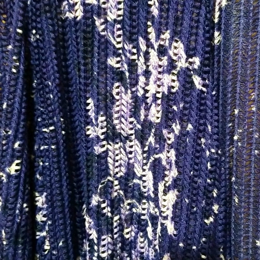 Catherines Purple and Black Floral Overpiece - Picture 2 of 3